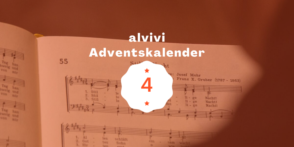alvivi Adventskalender Weihnachtslied Noten